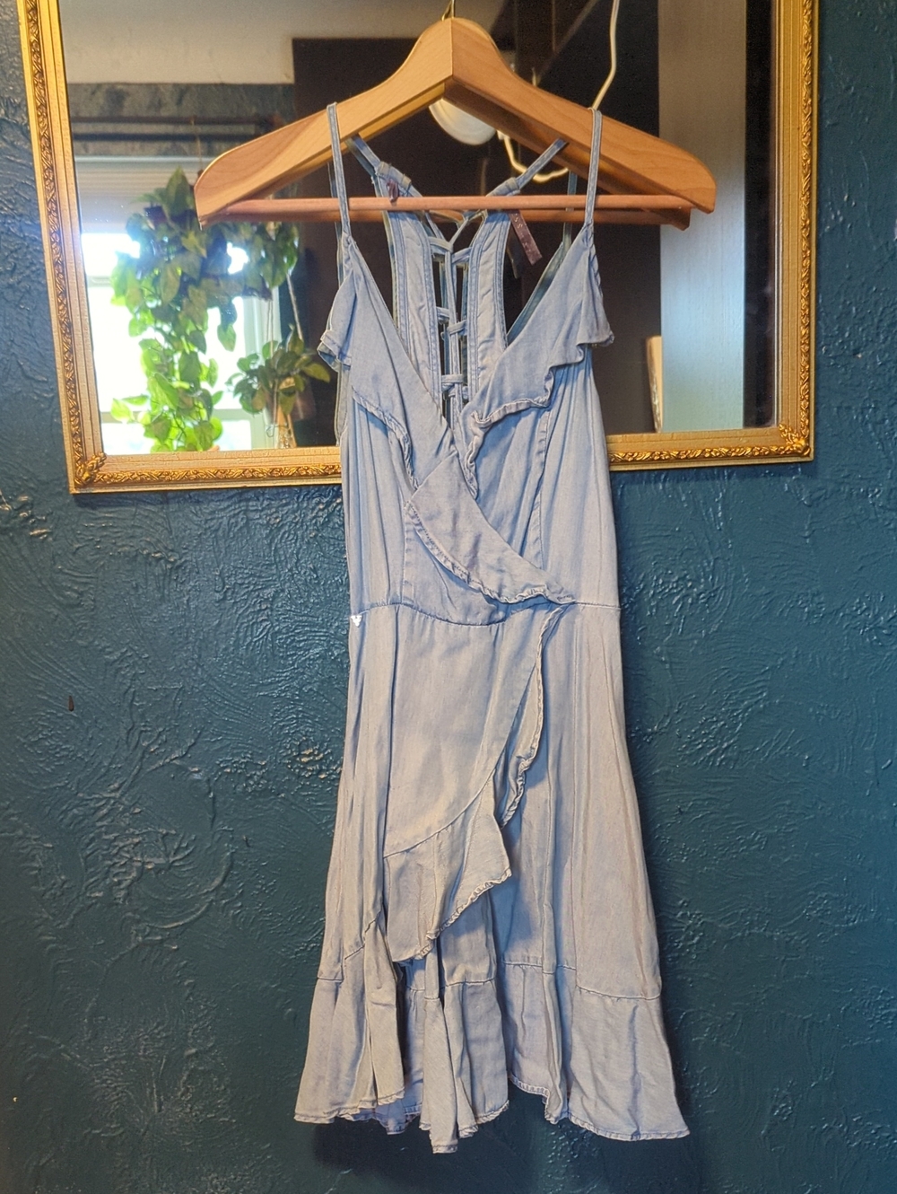 GUESS Rome - Light Blue Ruffle Sundress - Women - Picture 2 of 8